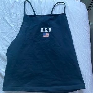 U.S.A crop top